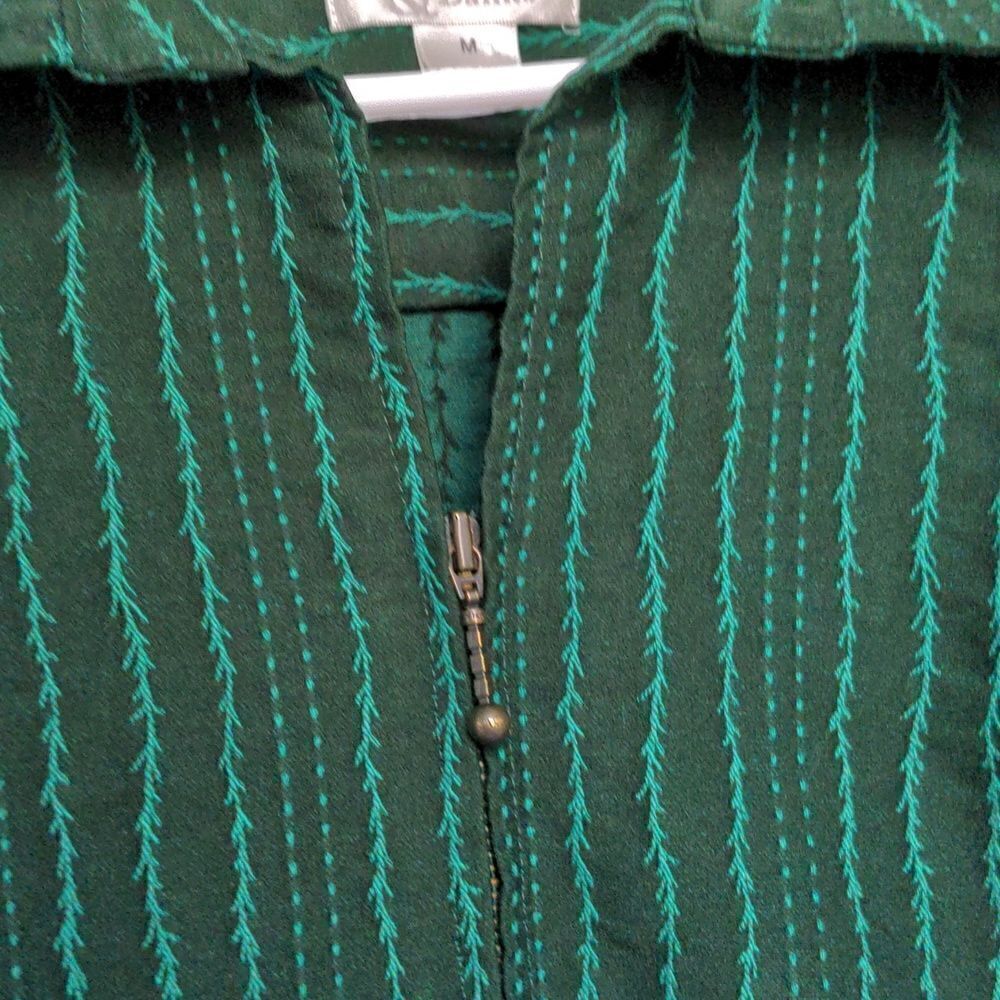 Christopher & Banks Deep Green Vine Jacket Sz M - Picture 7 of 9